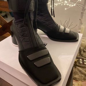 Maison Margiela black moto boots, size 39